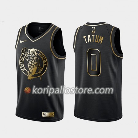 Boston Celtics Jayson Tatum 0 Nike Musta Golden Edition Miesten Pelipaidat Swingman 